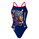 Synchro  Jaguar - Amy - Size 12 - Skinny Strap Swimsuit