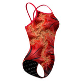Fiery Fractals - Skinny Strap Swimsuit