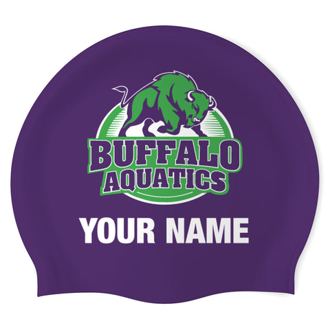 Buffalo Aquatics - Swimoutlet PO22909556 (PUR/2) - Custom Silicon Swimcap