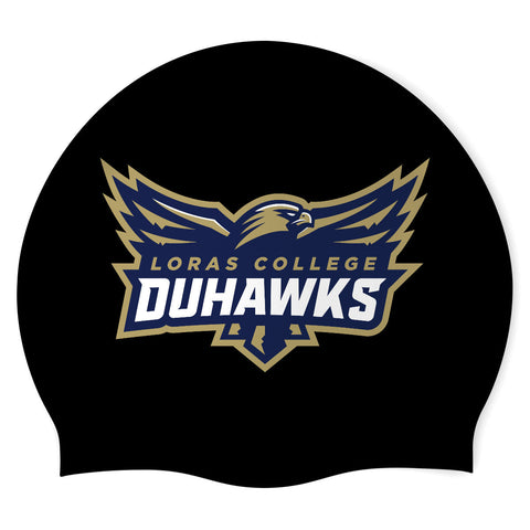 Loras College - Swimoutlet PO22768952 (BLK/3) - Custom Silicon Swimcap