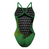 Doodle Green - Skinny Strap