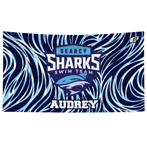 Searcy Sharks Personalizada AUDREY - Microfiber Swim Towel