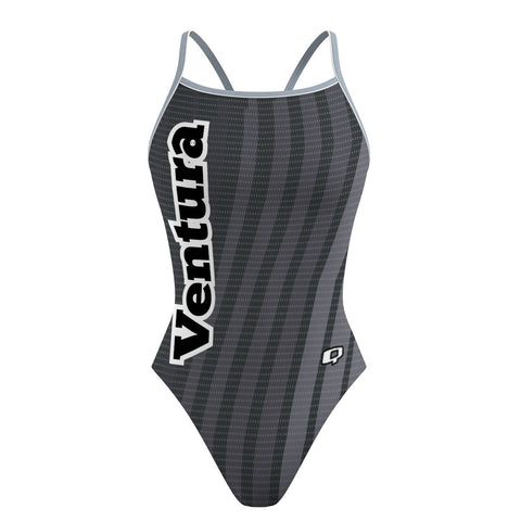 VC Pirates Gray - Sunback Tank Swimsuit