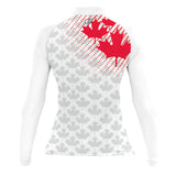Canada UWH White FV - Women's Surf UPF50+ Long Sleeve Rash Guard
