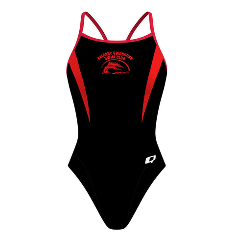 Calgary Swordfish - Team Aquatic - Skinny Strap Swimsuit