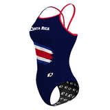 Costa Rica Flag - Alondra Sunback - Sunback Tank Swimsuit