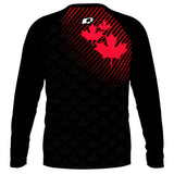 Canadian UWH 2023 black - Loose Fit UPF50+ Long Sleeve Rash guard