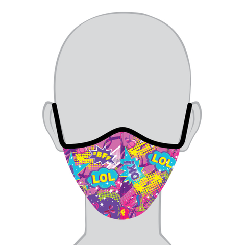Q Face Mask Onomatopoeia