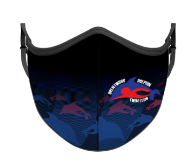 Brentwood Dolphin Swim Club - Face Mask