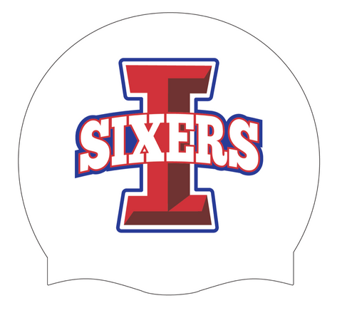 Sixers - Swimoutlet PO22210461 (WHT/03) - Custom Silicon Swimcap