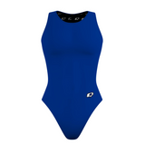 Solid Royal Women Waterpolo Swimsuit Classic Cut