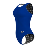 Solid Royal Women Waterpolo Swimsuit Classic Cut