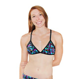 Space Kitties Tieback Top - Q Swimwear