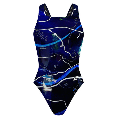 Red deer Marlins - Classic Strap Swimsuit