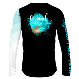 Wavy bicolor sleeve / Black - Men MTB Long Sleeve Jersey