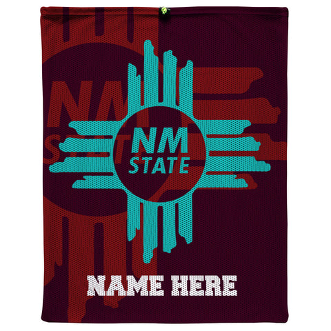 New Mexico State with names - Mesh Bag