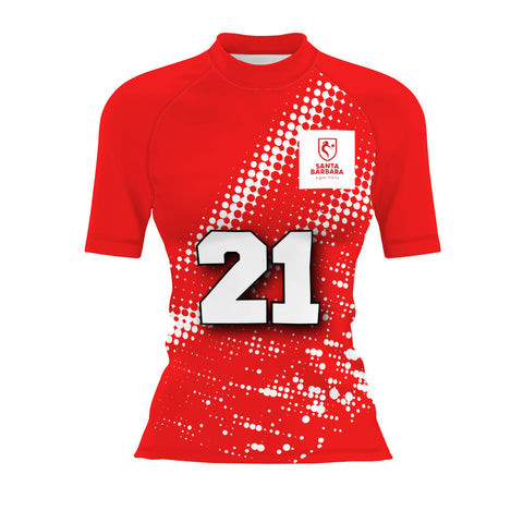 ASBAVOL Infantil Clasico Tinta C.Redondo - Women's Surf UPF50+ Short Sleeve Rash Guard