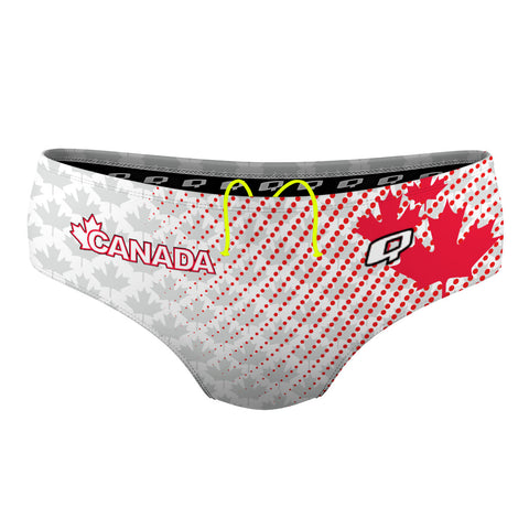 Canada UWH White FV - Classic Brief Swimsuit