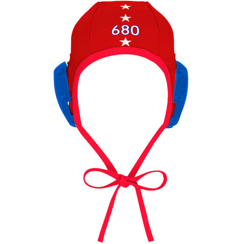 D1 - MASTER DESIGN (Goalie Royal)- #'s Outlined - Water Polo Cap