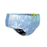 blue snowflake brief 1 - Classic Brief Swimsuit