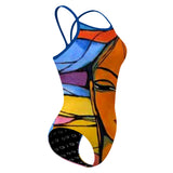 Cesar Valverde Naranja Skynny Strap - Skinny Strap Swimsuit