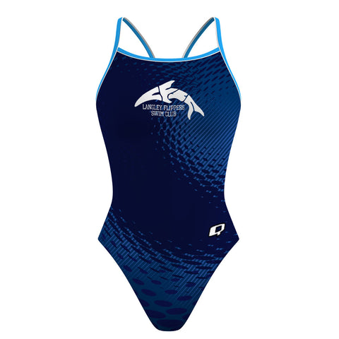 Langley Flippers Flags - Skinny Strap Swimsuit