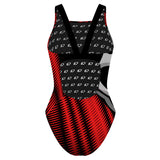 Johnnie Means Aquatics Tigersharks FV1  - Classic Strap Swimsuit