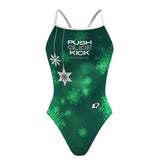 Push Glide Kick Christmas - Sunback Tank Swimsuit