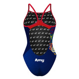 Synchro  Jaguar - Amy - Size 12 - Skinny Strap Swimsuit