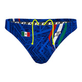 Mexico WP Blue - Waterpolo Brief Swimsuit