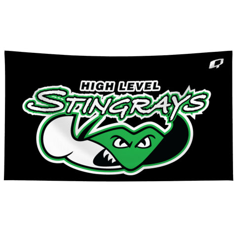High Level Stingrays Black - Microfiber Swim Towel