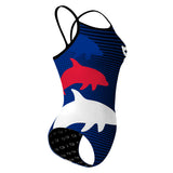TRI CHI WALK AND RUN Dolphin 2 - Skinny Strap Swimsuit