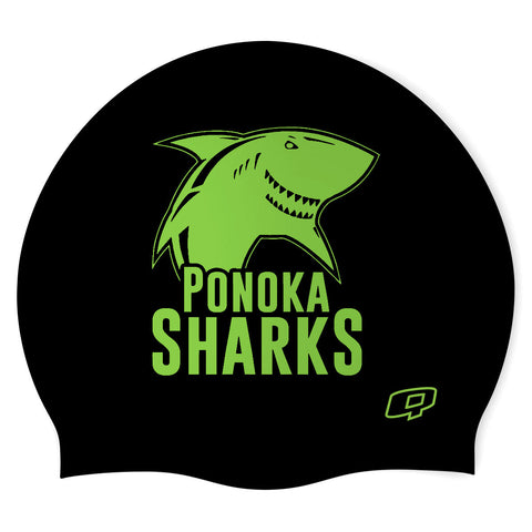 Panoka Black - Silicone Swimming Cap