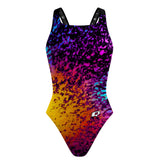 Retro Splash Classic Strap Swimsuit