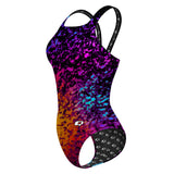 Retro Splash Classic Strap Swimsuit