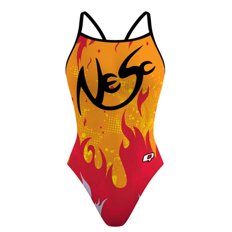 North Edmonton Swim Club NESC TAS - Skinny Strap Swimsuit