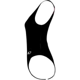 Becca high hip black with pink - High Hip One Piece Swimsuit