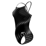 Twisting Black - Skinny Strap
