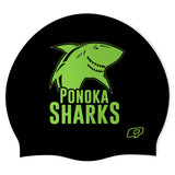Panoka Black - Silicone Swimming Cap