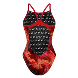 Fiery Fractals - Skinny Strap Swimsuit
