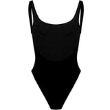Becca black high hip - High Hip One Piece Swimsuit