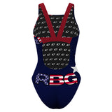 RBG24 stripes2 CLASSIC - Classic Strap Swimsuit