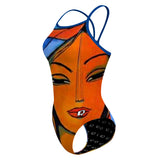 Cesar Valverde Naranja Skynny Strap - Skinny Strap Swimsuit