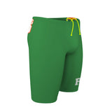 RBG stripe with RBG front left text - Jammer Swimsuit