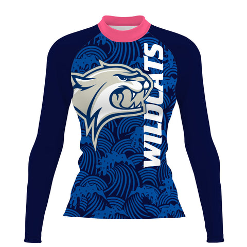 New Hampshire Wildcats - Women's Surf UPF50+ Long Sleeve Rash Guard