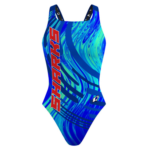 Cypresswood Sharks FV - Classic Strap Swimsuit