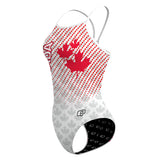 Canada UWH White FV - Skinny Strap Swimsuit
