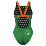 RBG retro front stripe - Classic Strap Swimsuit