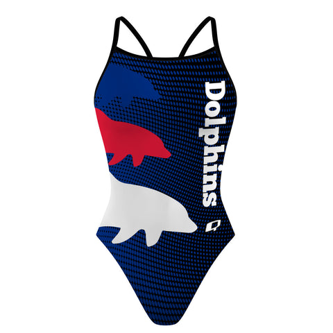 TRI CHI WALK AND RUN Dolphin 2 - Skinny Strap Swimsuit