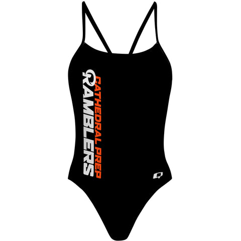 CATHEDRAL PREP RAMBLERS - "Y" Back Swimsuit